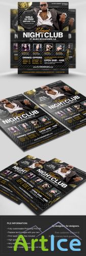 Elegant Nightclub Flyer/Poster PSD Template