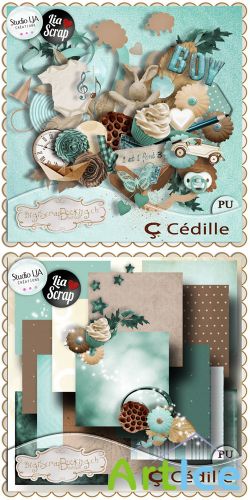 Scrap Set - C Cedille PNG and JPG Files