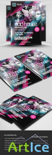 The Acid House Flyer/Poster PSD Template