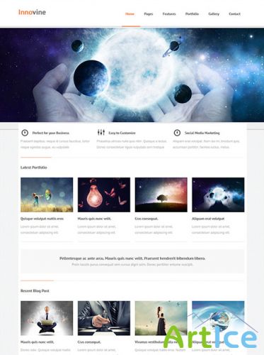 DreamTemplate - Innovine - Responsive Website Template