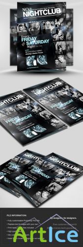 No.8 Nightclub Flyer/Poster PSD Template