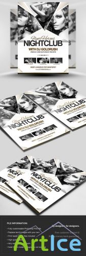 FH Nightclub Flyer/Poster PSD Template