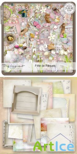 Scrap Set - Fete de Paques PNG and JPG Files