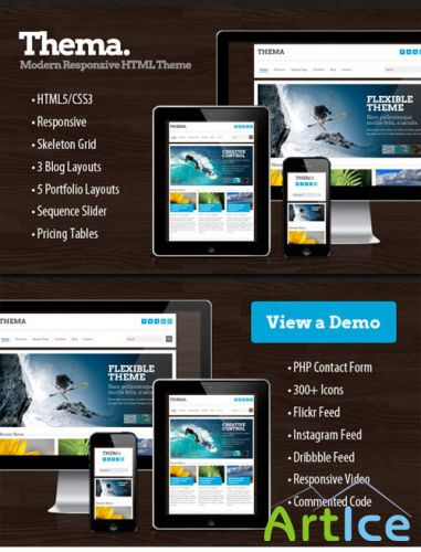 WeGraphics - Thema - Modern Responsive HTML Theme