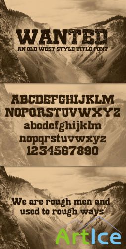 WeGraphics - Wanted - A Old West Style Title Font