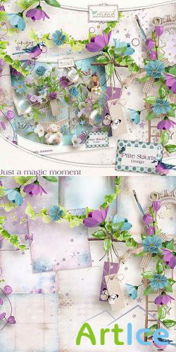 Scrap Set - Just a Magic Moment PNG and JPG Files