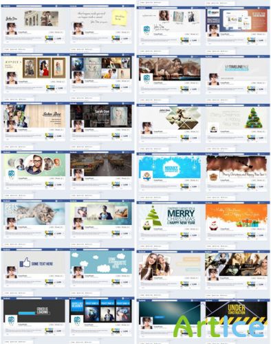 29 Facebook Covers PSD Templates