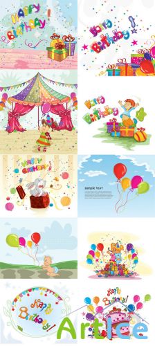 Kids Vector Illystrations Set 1