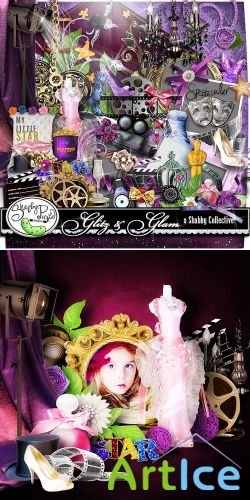 Scrap Set - Glitz and Glam PNG and JPG Files