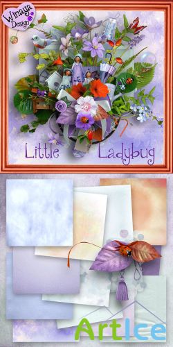 Scrap Set - Little Ladybug PNG and JPG Files