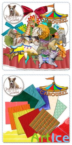 Scrap Set - Carousel PNG and JPG Files