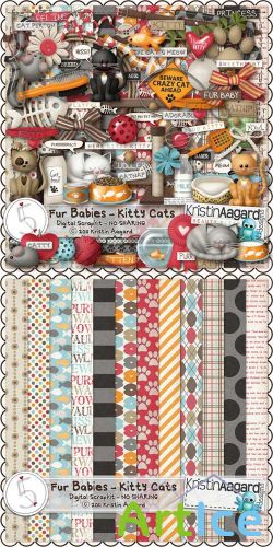 Scrap Set - Kitty Cats PNG and JPG Files