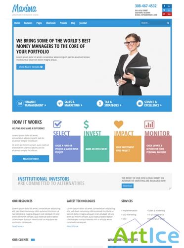 JoomShaper - JS Shaper Maxima - Responsive Retina Ready Joomla 2.5 & 3.1 Template