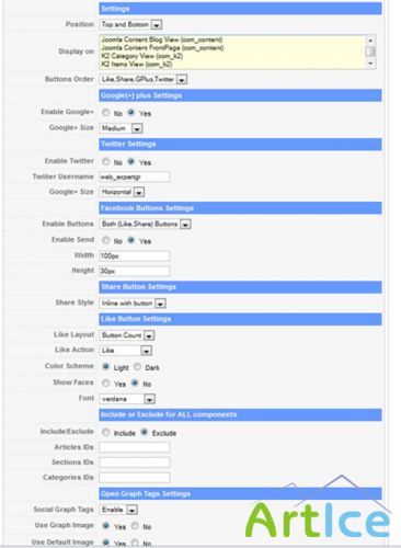 Ultimate Facebook Like & Share v1.5.12 - for Joomla 2.5