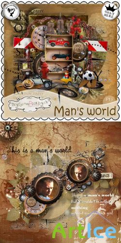 Scrap Set - Mans World PNG and JPG Files