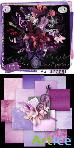 Scrap Set - Douce Symphonie PNG and JPG Files