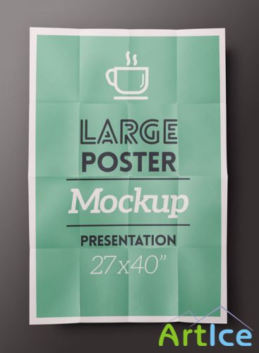 Pixeden - Psd Poster Mockup Presentation Vol1