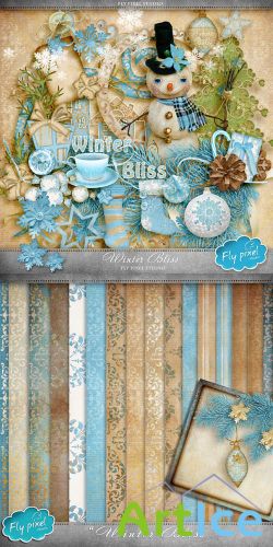 Scrap Set - Winter Bliss PNG and JPG Files