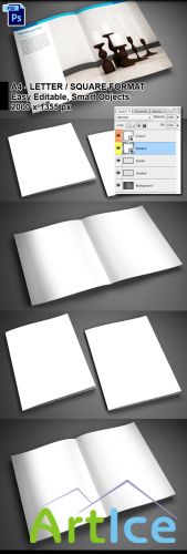 4 PSD Brochure Mock-ups