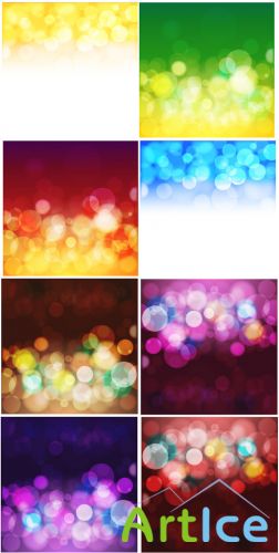 Blur Bubbles Vector Backgrounds