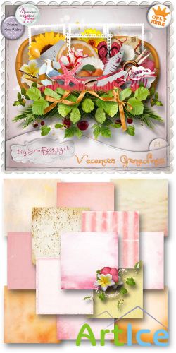 Scrap Set - Vacances Grenadnes PNG and JPG Files