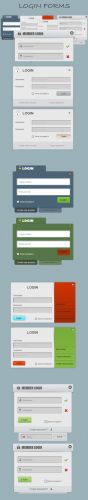 Login Forms PSD Template