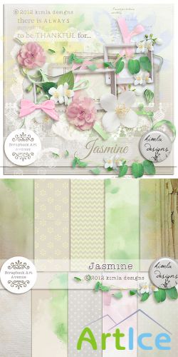 Scrap Set - Jasmine PNG and JPG Files