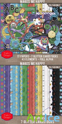 Scrap Kit - Makes Me Happy PNG and JPG Files