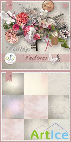 Scrap Set - Feelings PNG and JPG Files