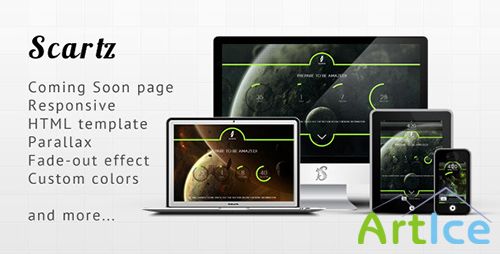 ThemeForest - Scartz - Responsive Parallax Coming Soon Template - RIP