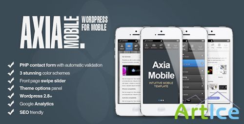 ThemeForest - AxiaMobile v1.0.1 - Corporate Mobile | WordPress & HTML5