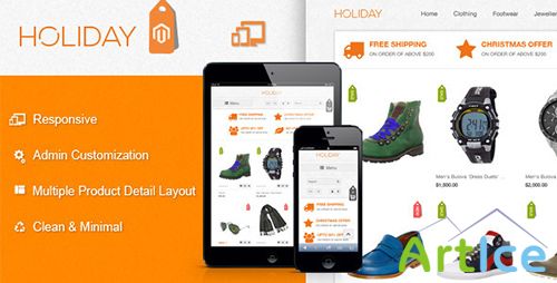 ThemeForest - HOLIDAY v1.3 - Premium Business Magento Theme