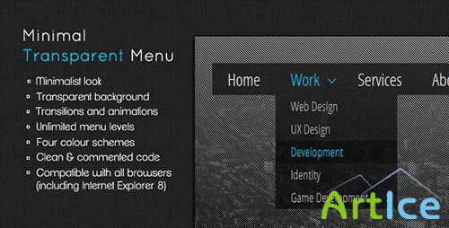 CodeCanyon - Minimal Transparent Menu