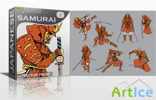 Samurai Photoshop Vector Pack 2