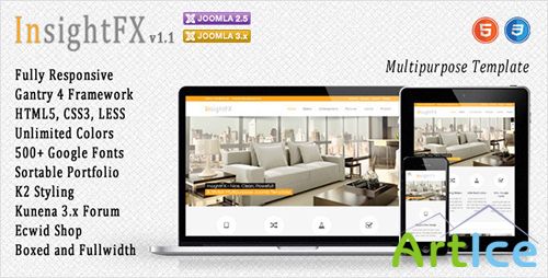 ThemeForest - InsightFX - Multipurpose Joomla Template