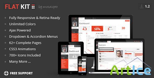 ThemeForest - FLAT KIT v1.2 - Premium Web App Template - FULL