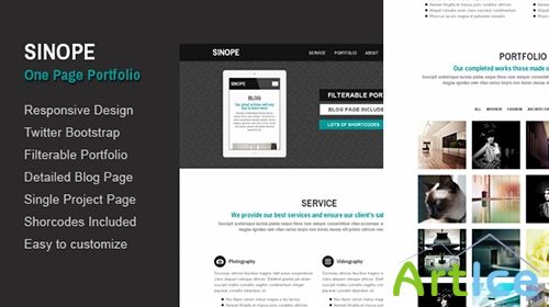 Mojo-Themes - Sinope: Responsive One Page Portfolio - RIP