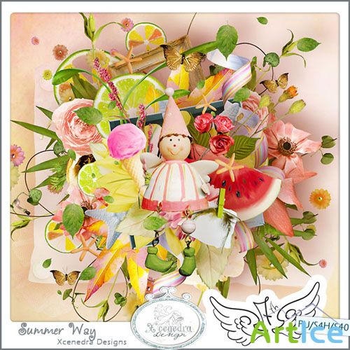 Scrap Set - Summer Way PNG and JPG Files