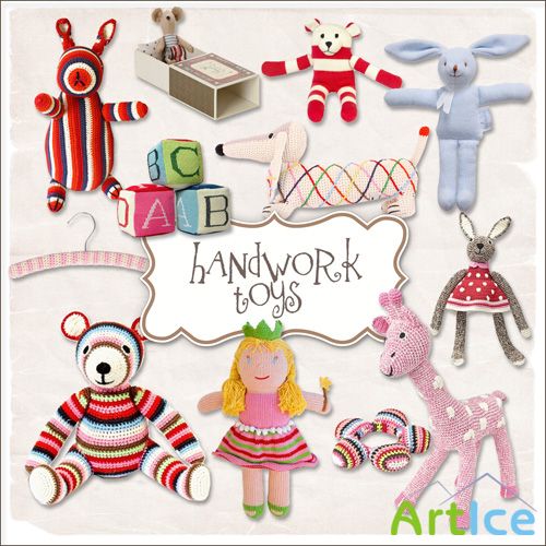 Scrap Set - Handwork Toys PNG Files