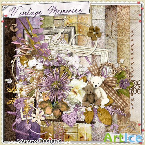 Scrap Set - Vintage Memories PNG and JPG Files