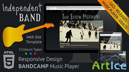 Mojo-Themes - Independent Band - Responsive Music Template - RIP