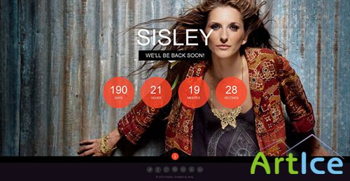 ThemeForest - Sisley - Responsive Coming Soon Template - RIP