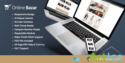 ThemeForest - Online Bazar - Responsive E-mail Template - RIP