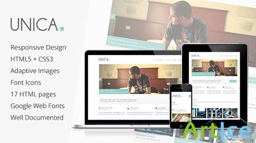 Mojo-Themes - Unica - Minimal Responsive HTML5 Template - RIP