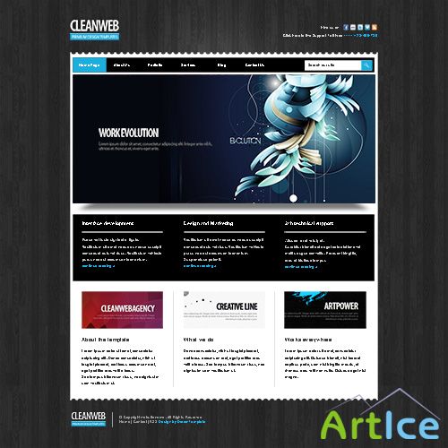 DreamTemplate - DarkWeb-Cuber - Website Template