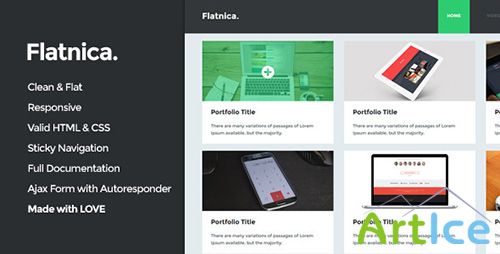 ThemeForest - Flatnica - Ultimate Flat Theme - RIP