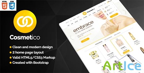 ThemeForest - Cosmetic - Modern Beauty Shop Template - RIP