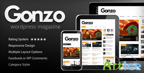 ThemeForest - Gonzo v1.8.4 - Clean, Responsive WP Magazine