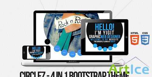 ThemeForest - CircleZ - 4in1 Bootstrap HTML Theme - RIP