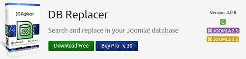 Nonumber - DB Replacer Pro v3.0.2 for Joomla 2.5 - 3.x